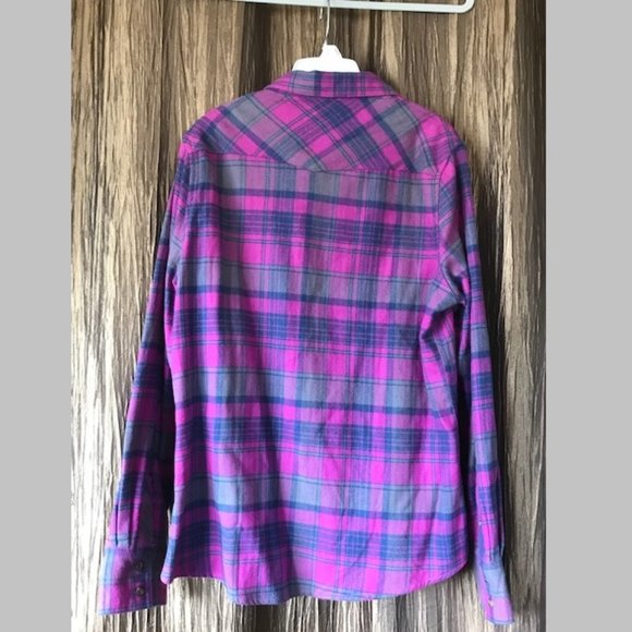 Super Soft Field & Stream Women's Flannel Shirt Sz L 100% Cotton - Picture 2 of 3